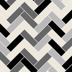 Black Gray Ivory Herringbone Pattern Pairs Valspar 2023 COTY Cozy White 3008-10C Coffee Mug Gallery Image 2
