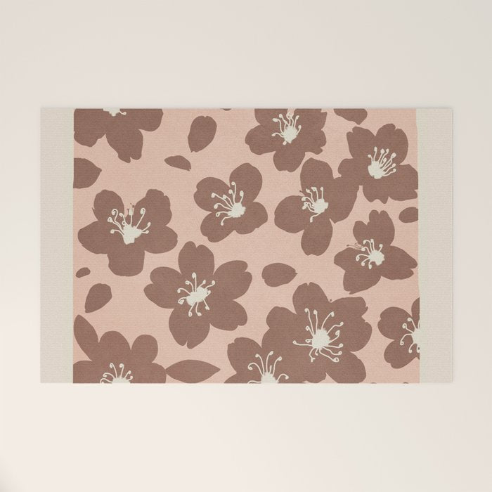 Mocha Blossoms Harmony Welcome Mat Gallery Image 1
