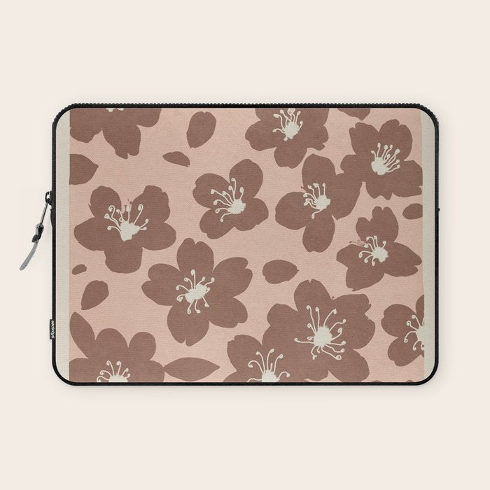 Mocha Blossoms Harmony Laptop Sleeve Gallery Image 1