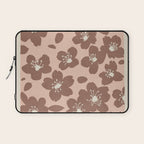 Mocha Blossoms Harmony Laptop Sleeve Gallery Image 1