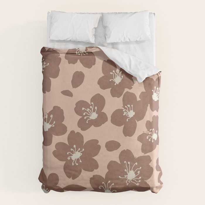 Mocha Blossoms Harmony Duvet Cover Gallery Image 6