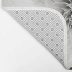 White flower ... Bath Mat Gallery Image 2