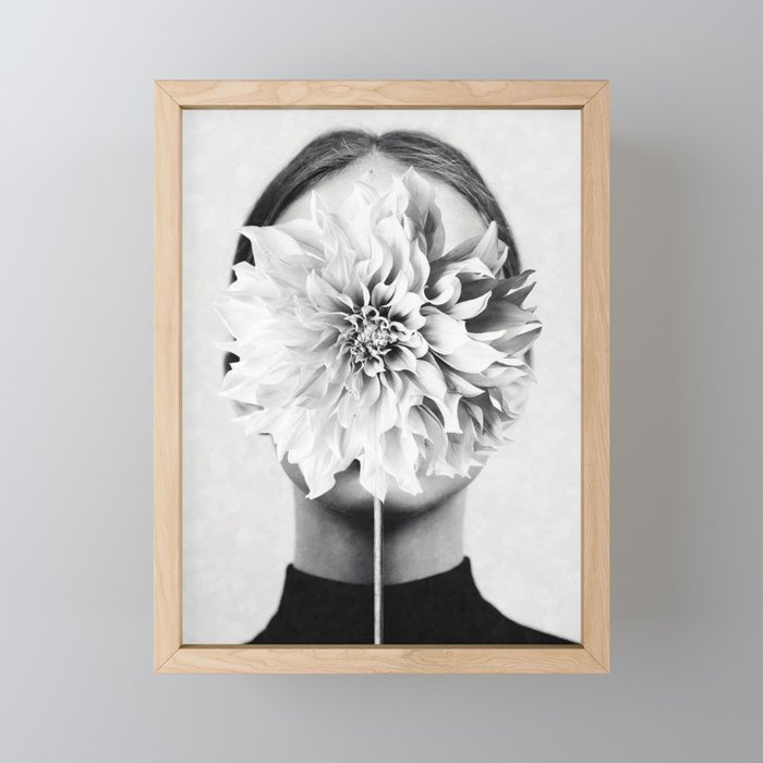 White flower ... Mini Art Print Gallery Image 1