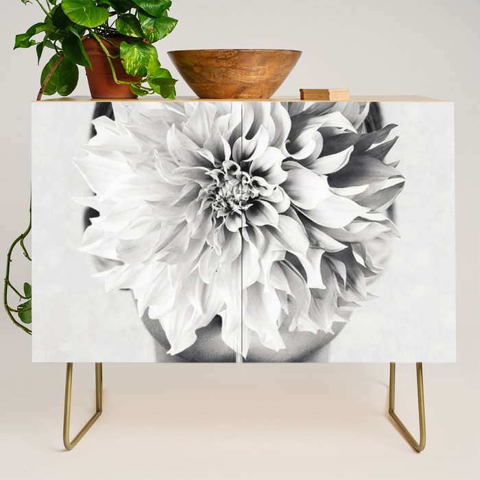 White flower ... Credenza Gallery Image 1