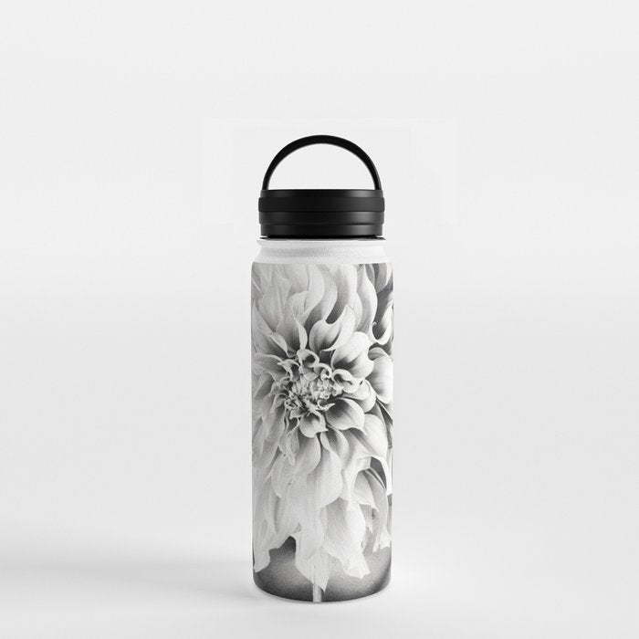 White flower ... Water Bottle Gallery Image 3