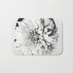White flower ... Bath Mat Gallery Image 1