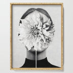 White flower ... Serving Tray Gallery Image 1