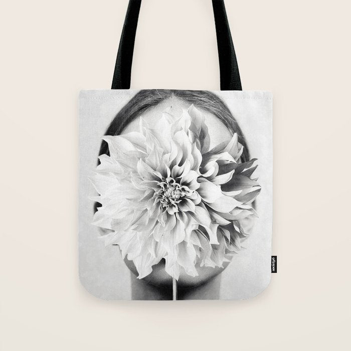 White flower ... Tote Bag Gallery Image 1