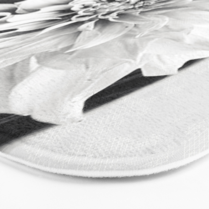 White flower ... Bath Mat Gallery Image 3