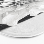 White flower ... Bath Mat Gallery Image 3