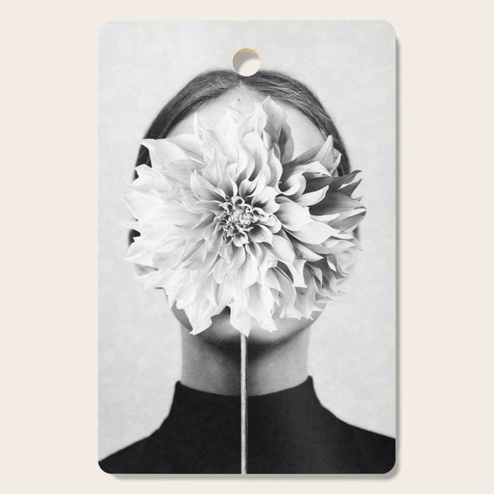 White flower ... Cutting Board Gallery Image 1