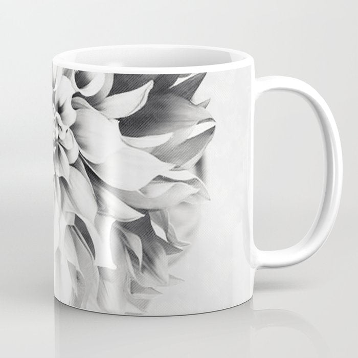 White flower ... Coffee Mug Gallery Image 1