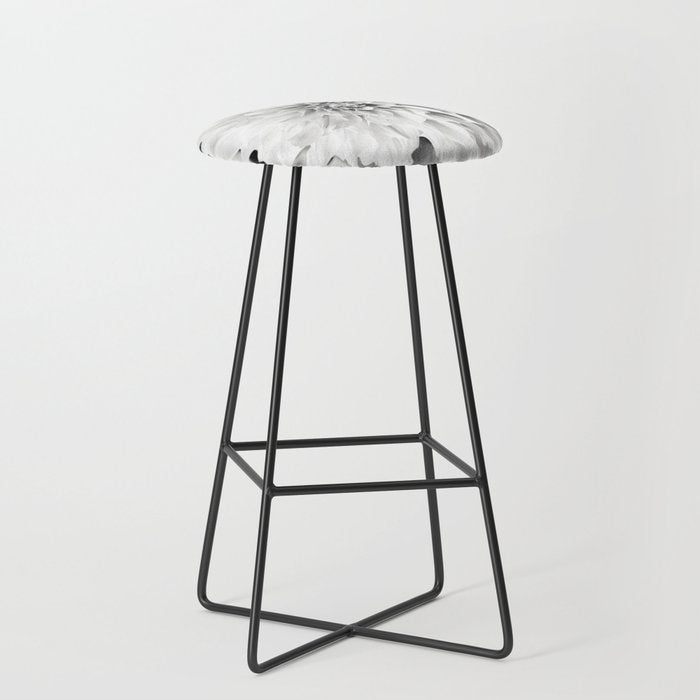 White flower ... Stool Gallery Image 1