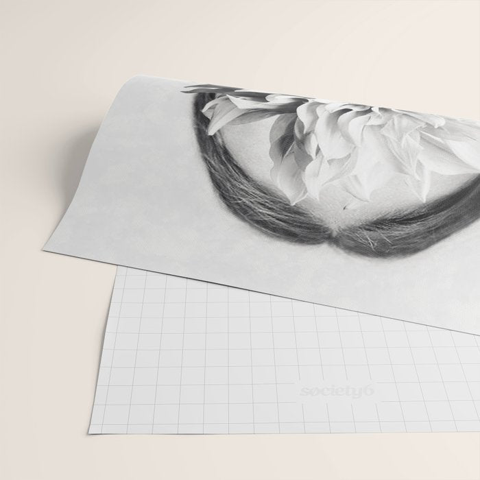 White flower ... Wrapping Paper Gallery Image 2