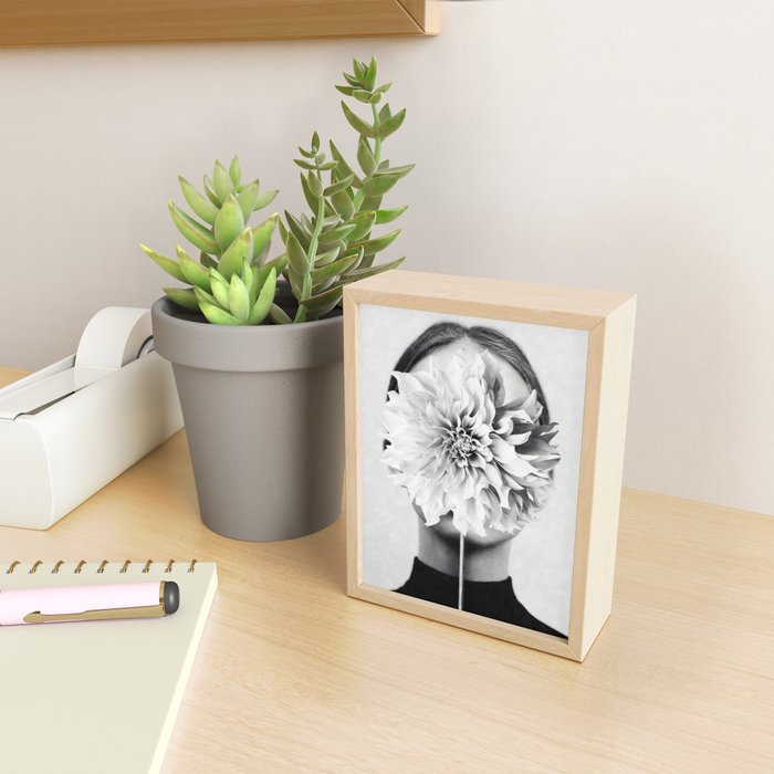White flower ... Mini Art Print Gallery Image 2
