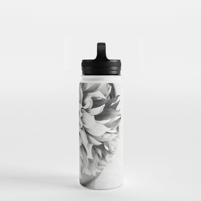 White flower ... Water Bottle Gallery Image 2