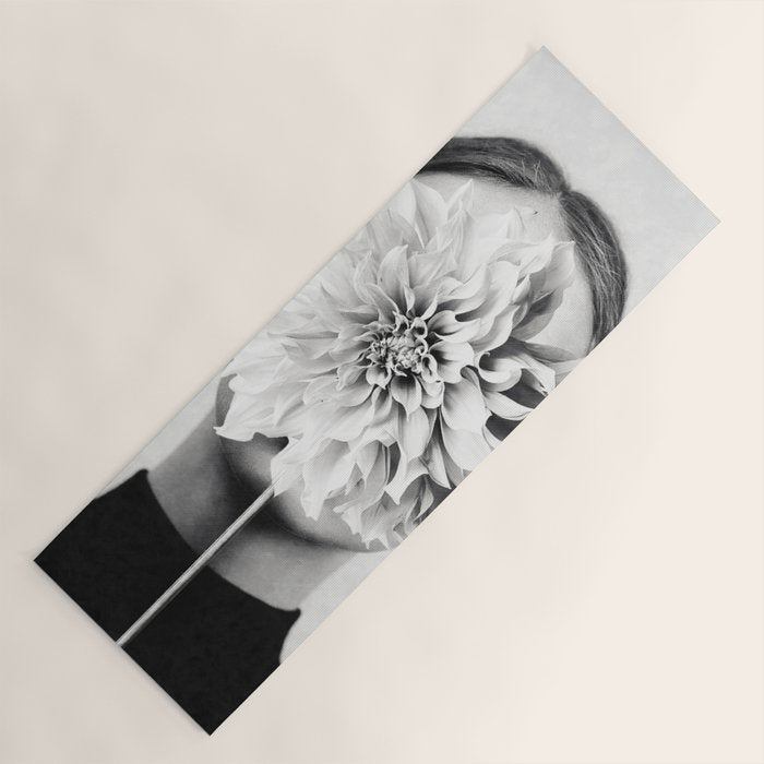 White flower ... Yoga Mat Gallery Image 1