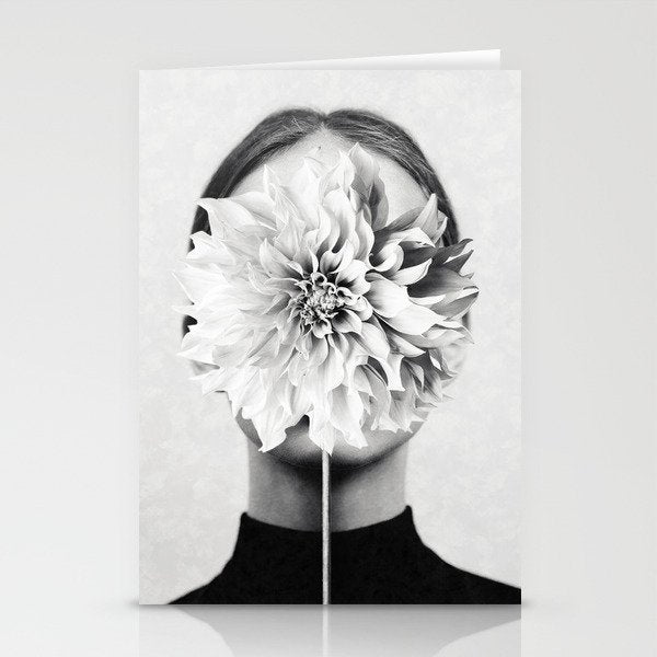 White flower ... Stationery Card Gallery Image 2
