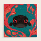 Angry puffer Wood Wall Art Gallery Image 1