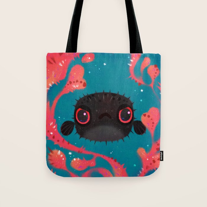 Angry puffer Tote Bag Gallery Image 1