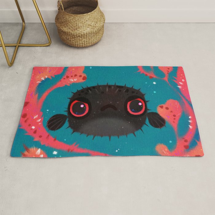 Angry puffer Rug Gallery Image 1