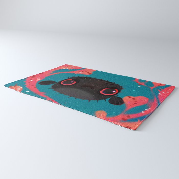 Angry puffer Rug Gallery Image 3
