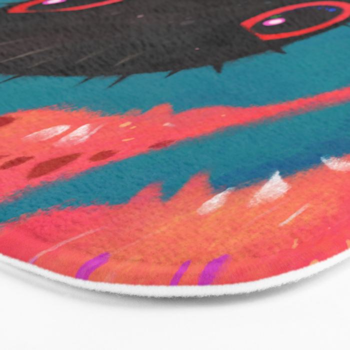 Angry puffer Bath Mat Gallery Image 3