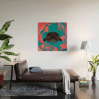 Angry puffer Wood Wall Art Gallery Image 2