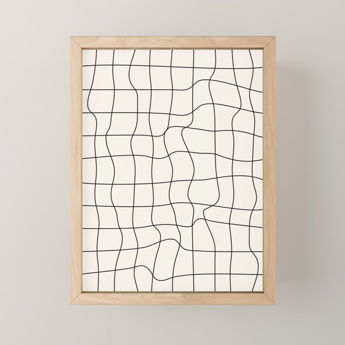 Warp Grid: Off-White Day Edition Mini Art Print Gallery Image 1