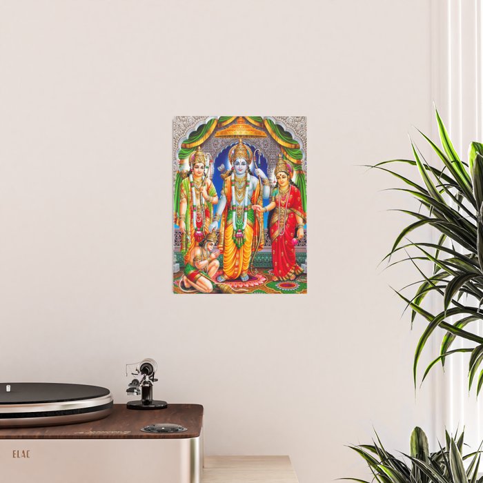 Lord Ram Devi Sita, Laxman Lord Hanuman Painting Poster Gallery Image 2