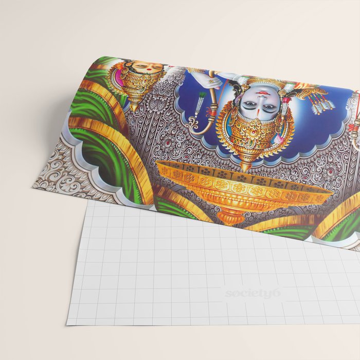 Lord Ram Devi Sita, Laxman Lord Hanuman Painting Wrapping Paper Gallery Image 2