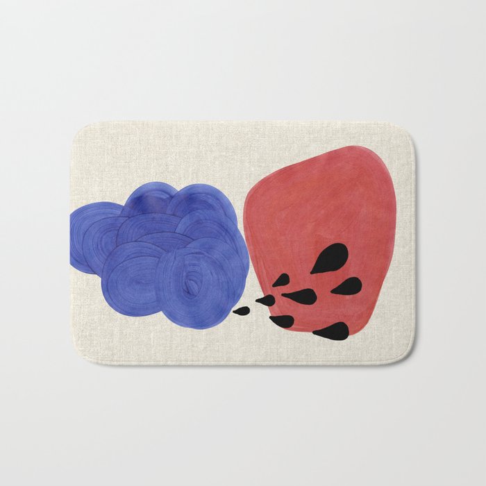 Blue Rain Clouds Bath Mat Gallery Image 1