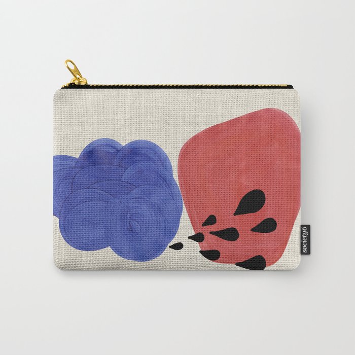 Blue Rain Clouds Carry All Pouch Gallery Image 1