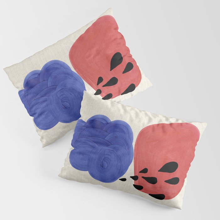 Blue Rain Clouds Pillow Sham Gallery Image 3