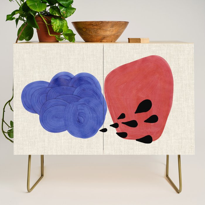 Blue Rain Clouds Credenza Gallery Image 1