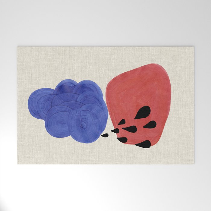 Blue Rain Clouds Welcome Mat Gallery Image 1