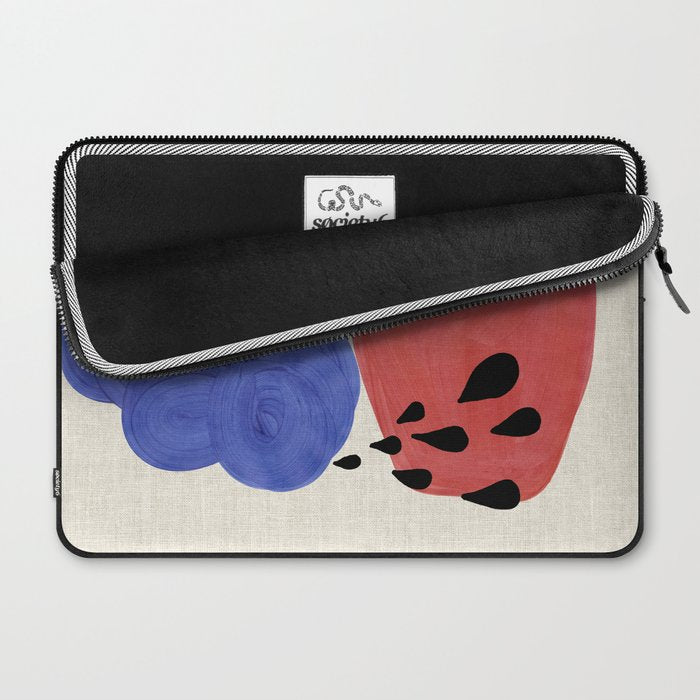 Blue Rain Clouds Laptop Sleeve Gallery Image 2