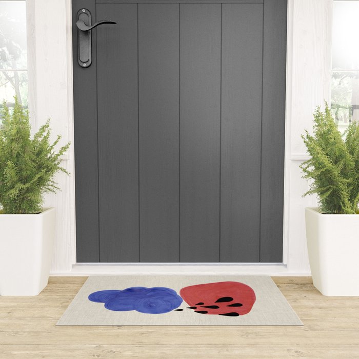 Blue Rain Clouds Welcome Mat Gallery Image 3