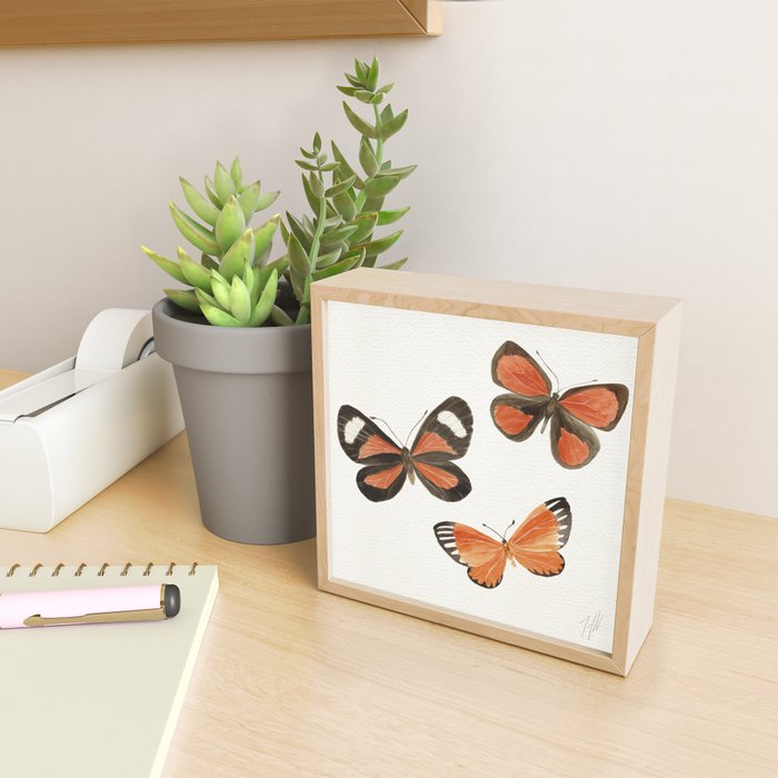 Orange Butterflies Mini Art Print Gallery Image 2