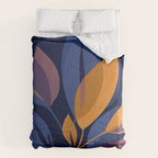 Scorpio Dark Abstract Botanical Comforter Gallery Image 6