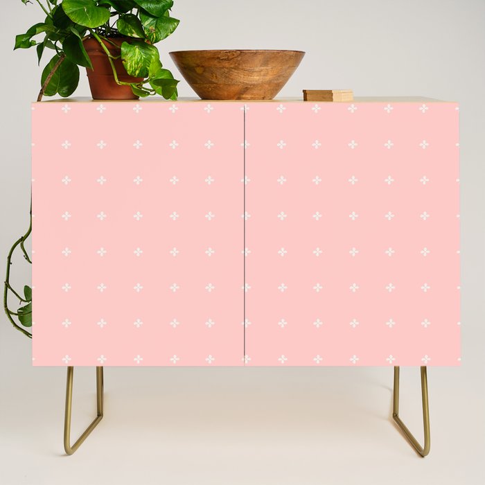 Tiny Petal Polka Dots Pattern Credenza Gallery Image 1