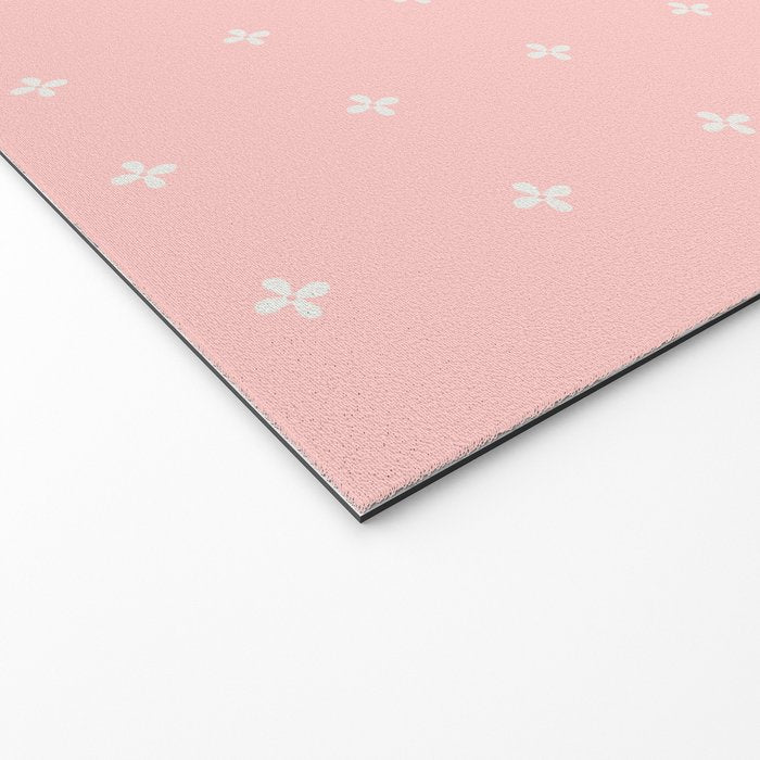 Tiny Petal Polka Dots Pattern Welcome Mat Gallery Image 2