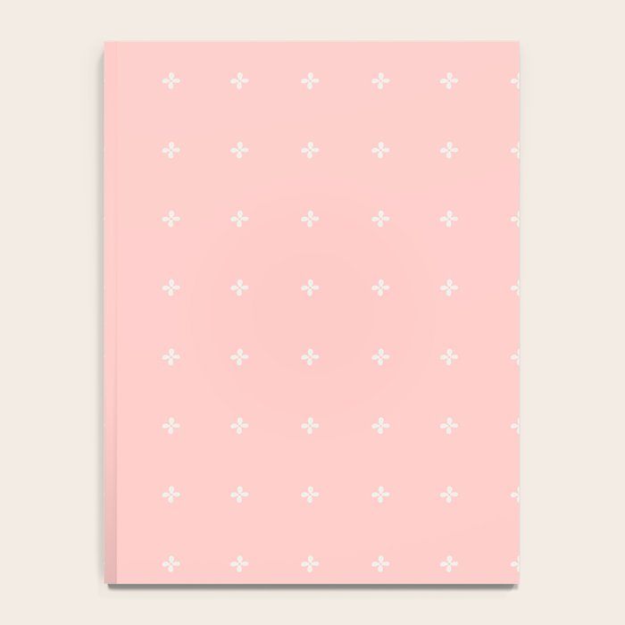 Tiny Petal Polka Dots Pattern Notebook Gallery Image 4