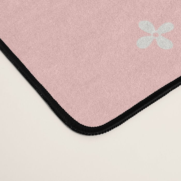 Tiny Petal Polka Dots Pattern Desk Mat Gallery Image 4