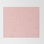 Tiny Petal Polka Dots Pattern Throw Blanket Gallery Image 2
