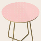 Tiny Petal Polka Dots Pattern Side Table Gallery Image 2