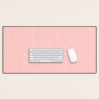 Tiny Petal Polka Dots Pattern Desk Mat Gallery Image 1