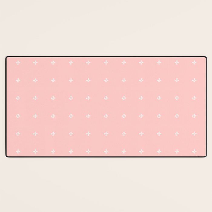 Tiny Petal Polka Dots Pattern Desk Mat Gallery Image 3