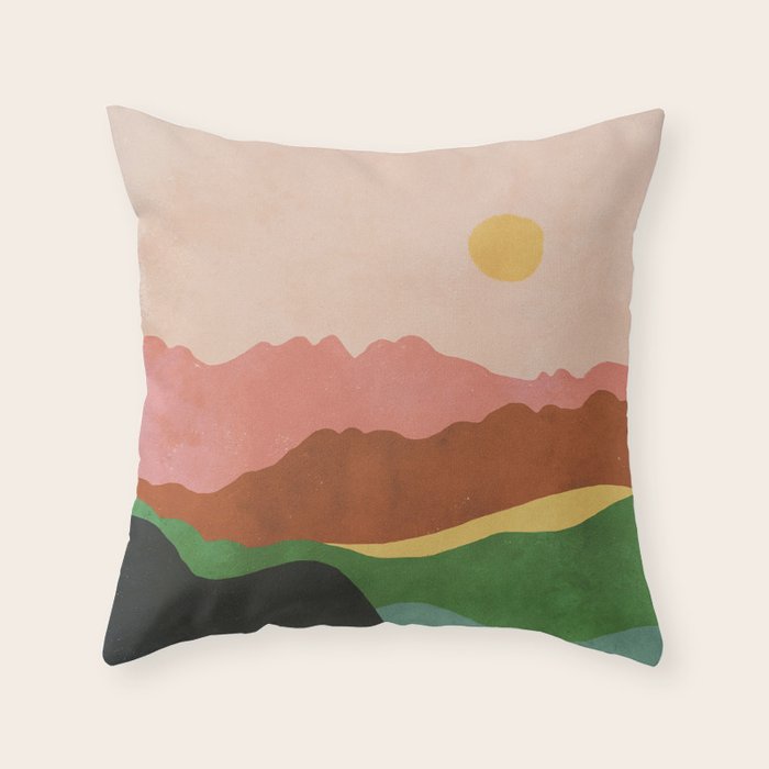 Landscape No2 Throw Pillow Gallery Image 6