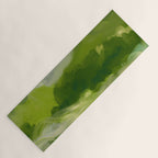 green abstract landscape art Yoga Mat Gallery Image 1